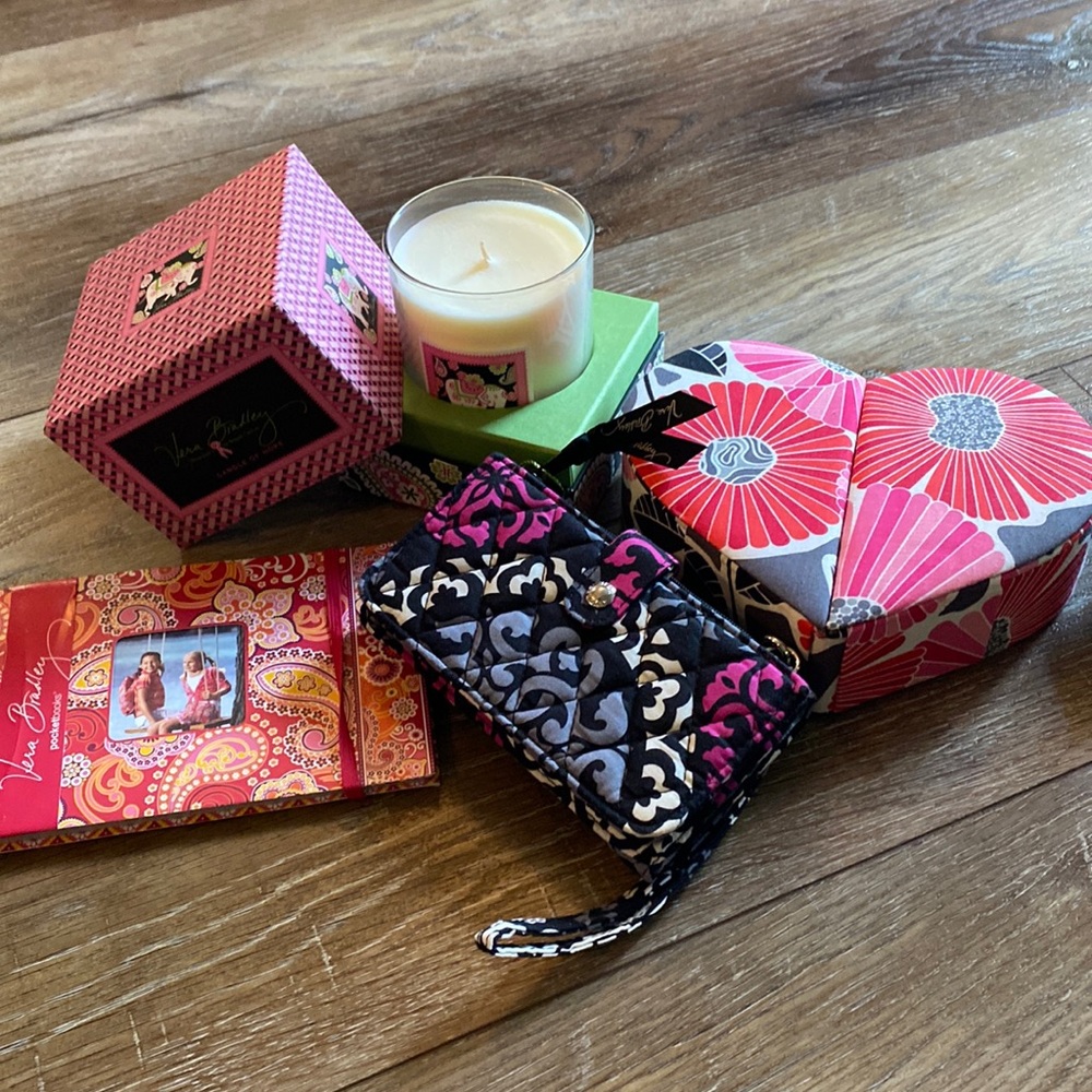 Vera Bradley Wallet, Candle, photo book, jewelry box NEW!!!